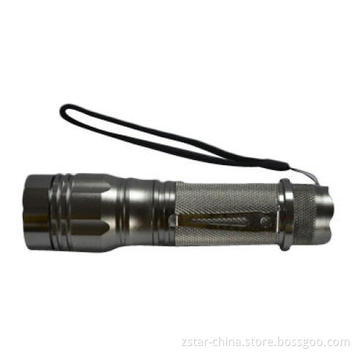Cree T6 1,200lm Lumen Zoom Aluminum Flashlight Torch with 10W Power, Black and Silver Two Colors